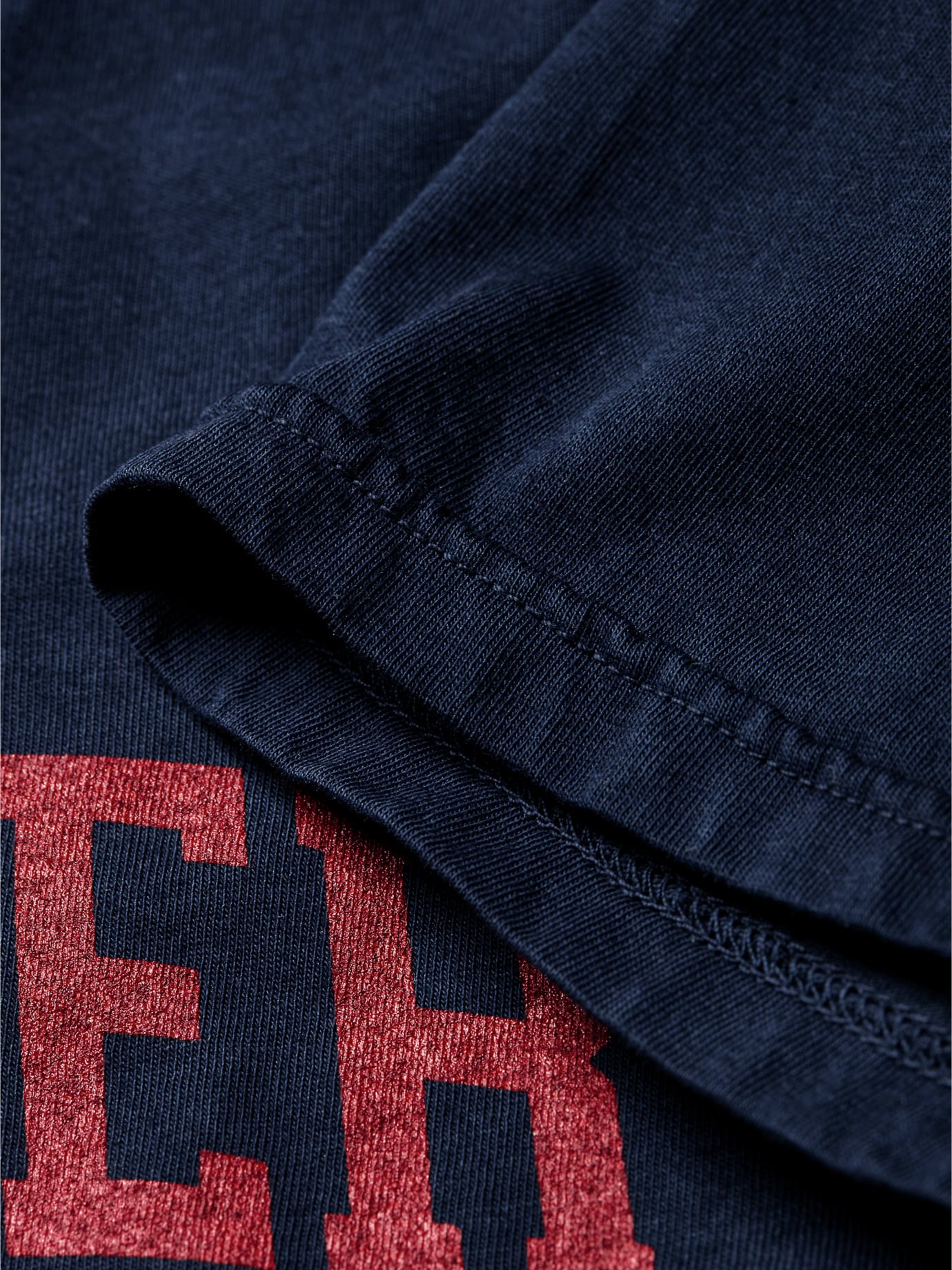 Blaustoff-Shirt