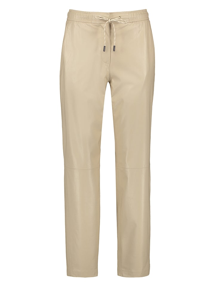 Gerry Weber Kunstlederhose in Beige günstig kaufen