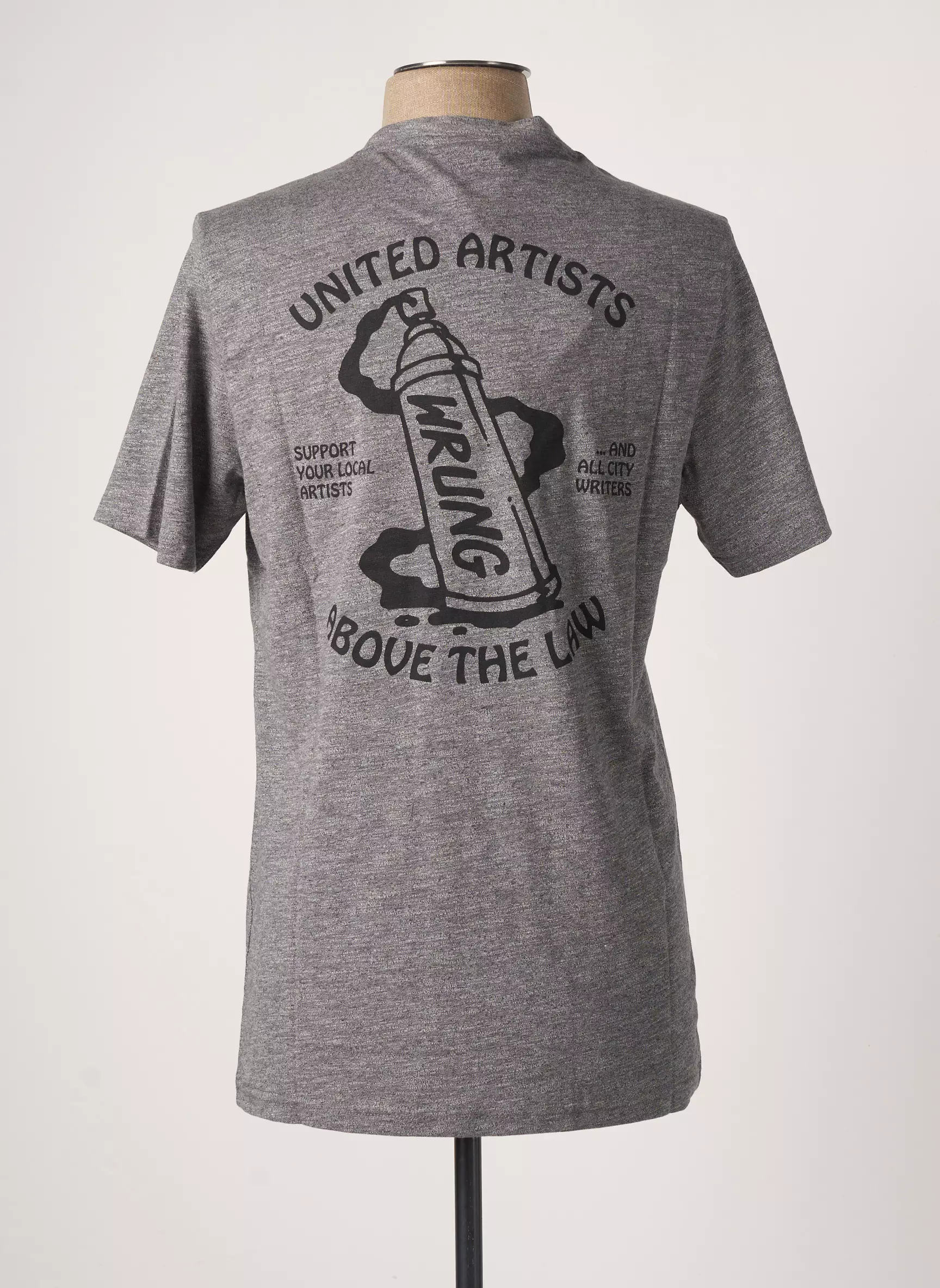 Wrung Tshirts Homme couleur gris