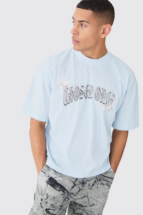 Kastiges Oversize T-Shirt mit Print