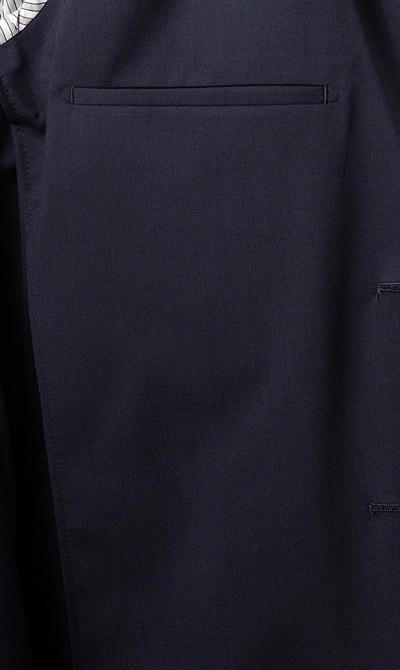BOSS Black, Anzug Hanry-Genius, Slim Fit, Schurwoll-Stretch waschbar, dunkelblau