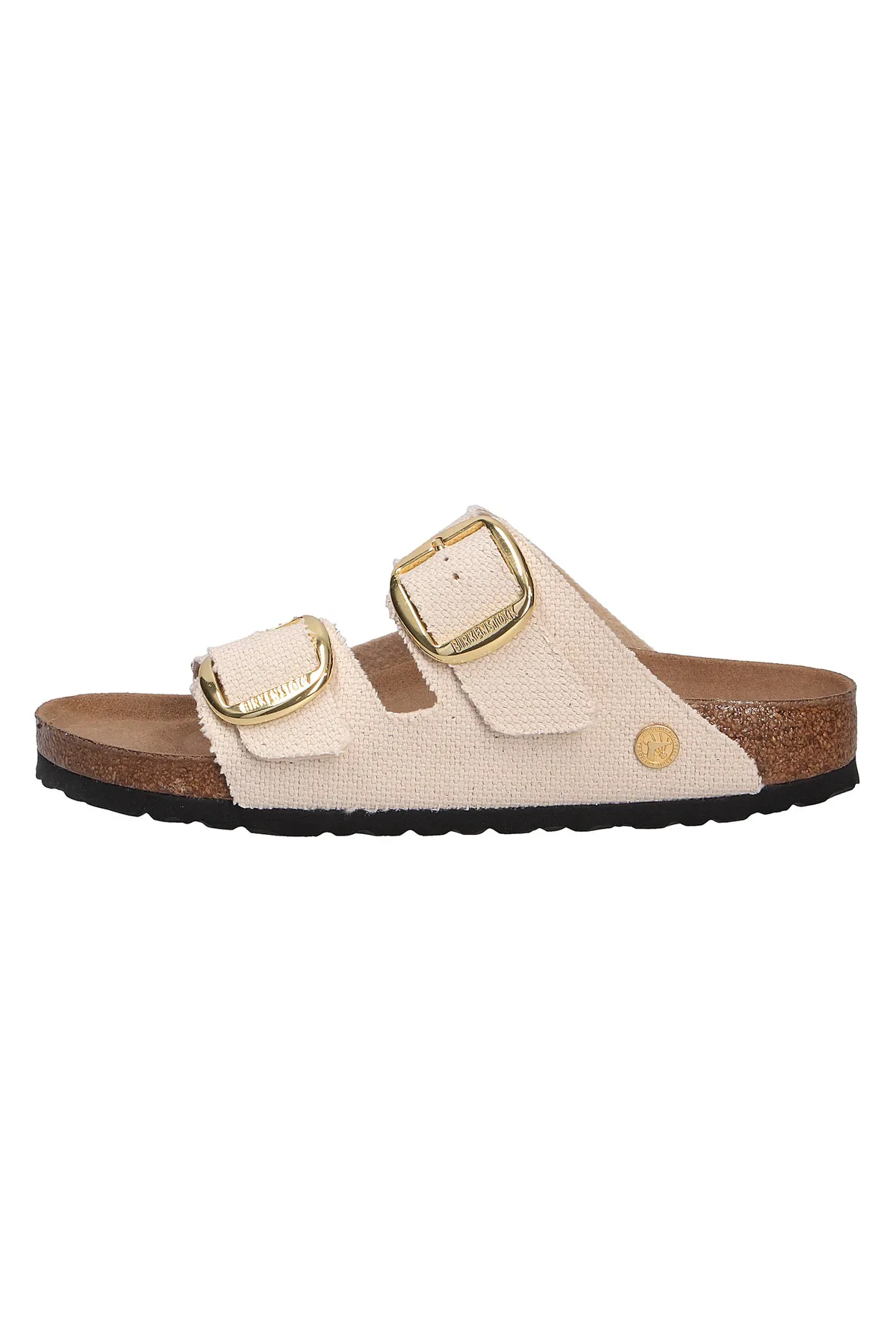 Birkenstock  Pantolette - Beige - Flacher Absatz