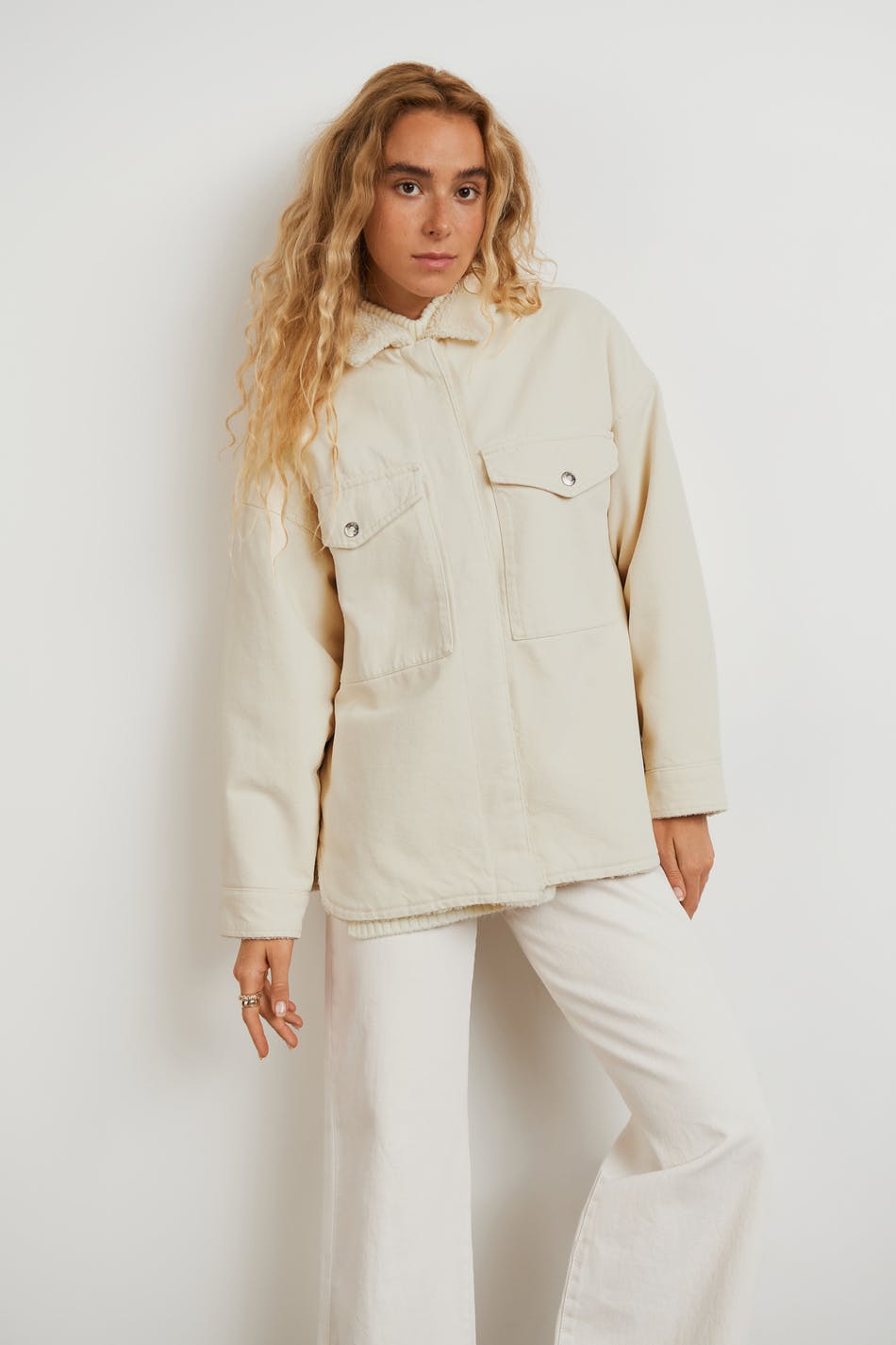 Teddy twill overshirt