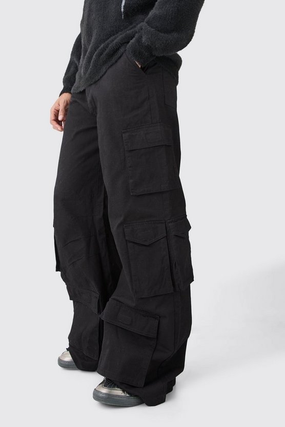 Lockere Hose mit Cargo-Taschen