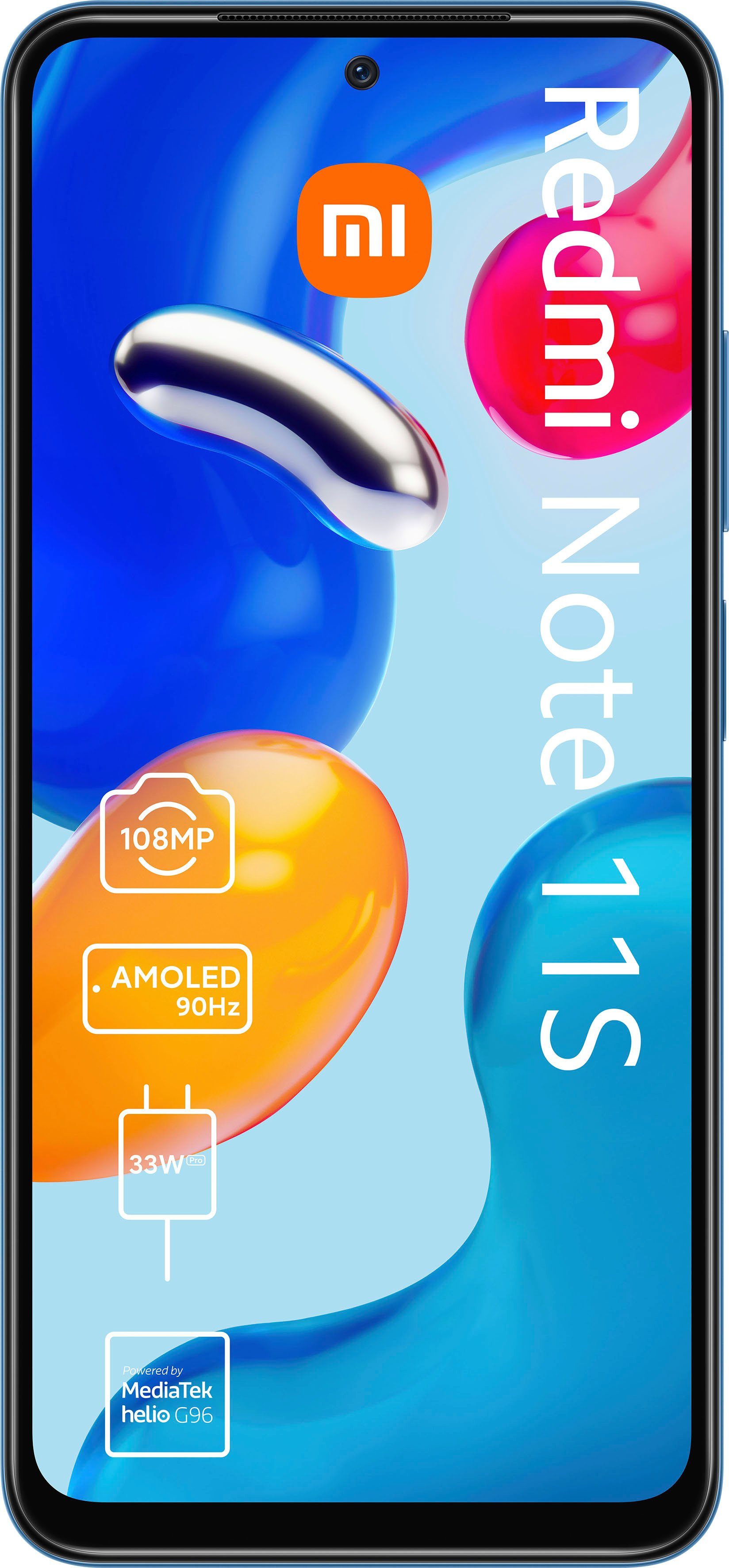 Xiaomi Redmi Note 11S Smartphone (16,33 cm/6,43 Zoll, 64 GB Speicherplatz, 108 MP Kamera)