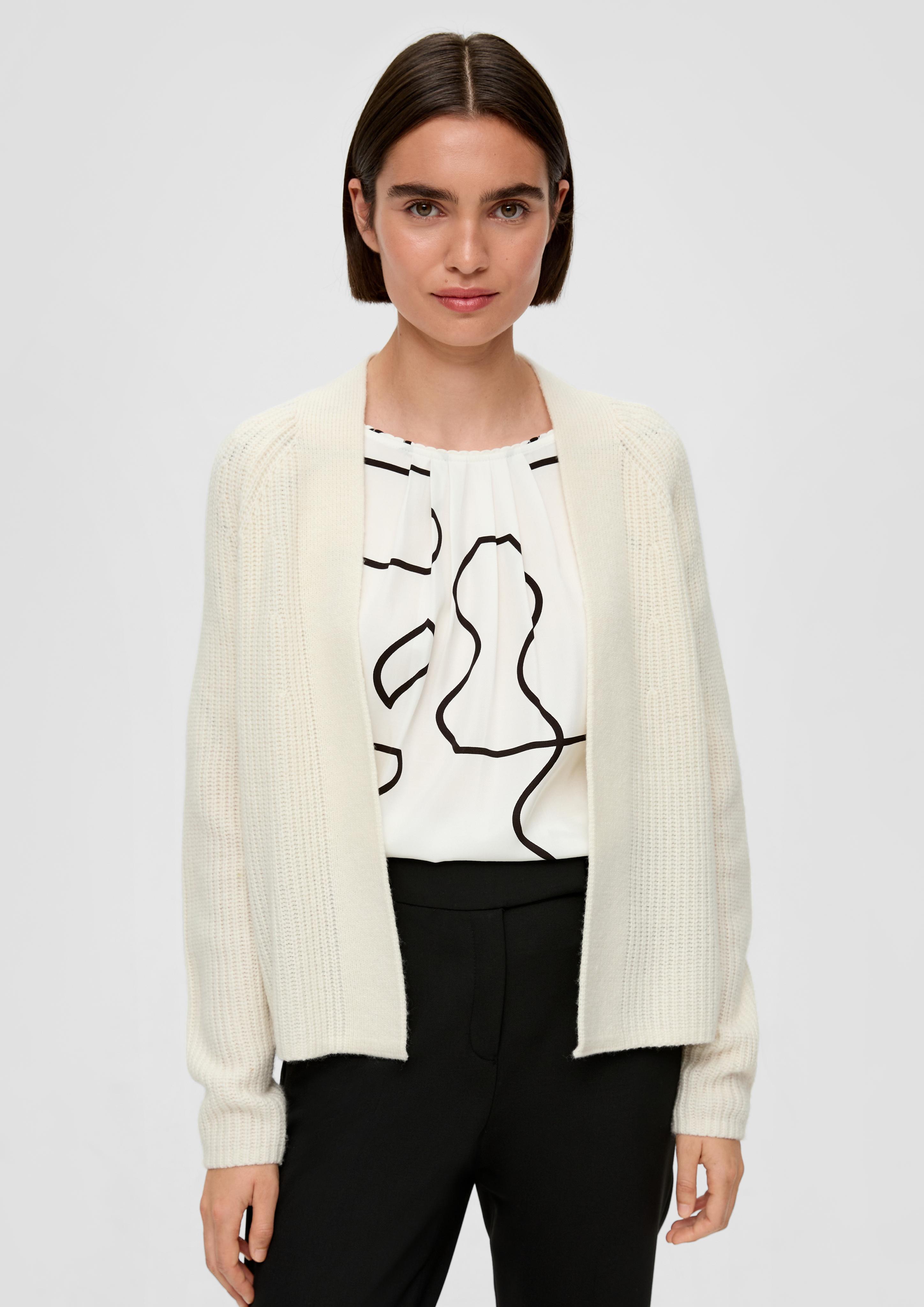 Kurzer Cardigan aus Wollmix  2136083-0700