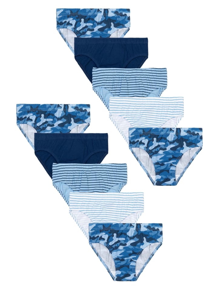 Minoti 10er-Set: Slips 9B BRIEF 8 in blau günstig kaufen