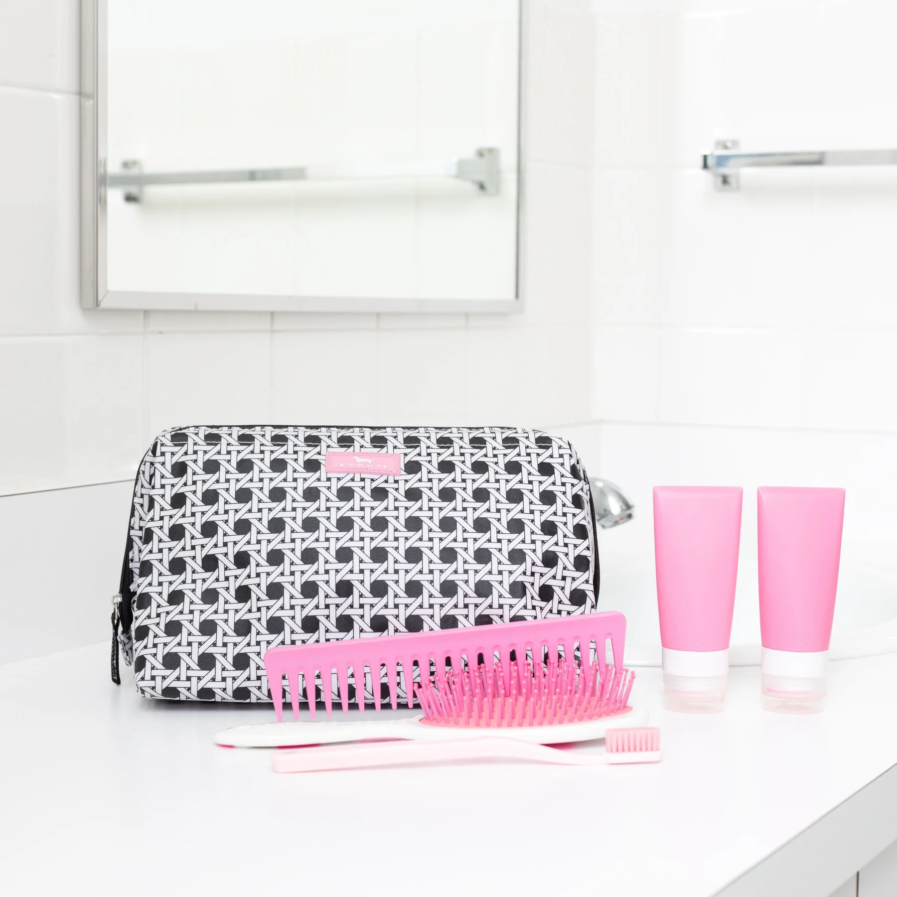Wide Mouth Makeup Bag Large Big Mouth