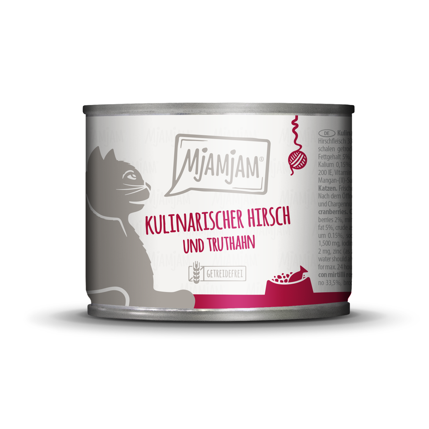 MjAMjAM Nassfutter MjAMjAM 6x200 g Truthahn & Hirsch