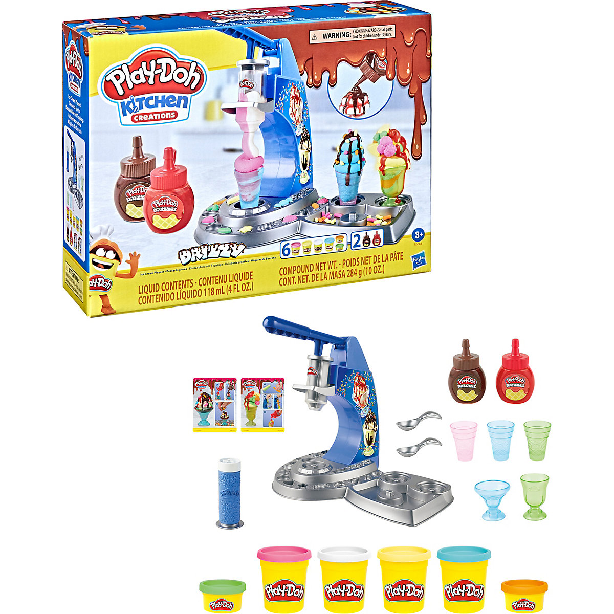 Play-Doh Drizzy Eismaschine mit Toppings