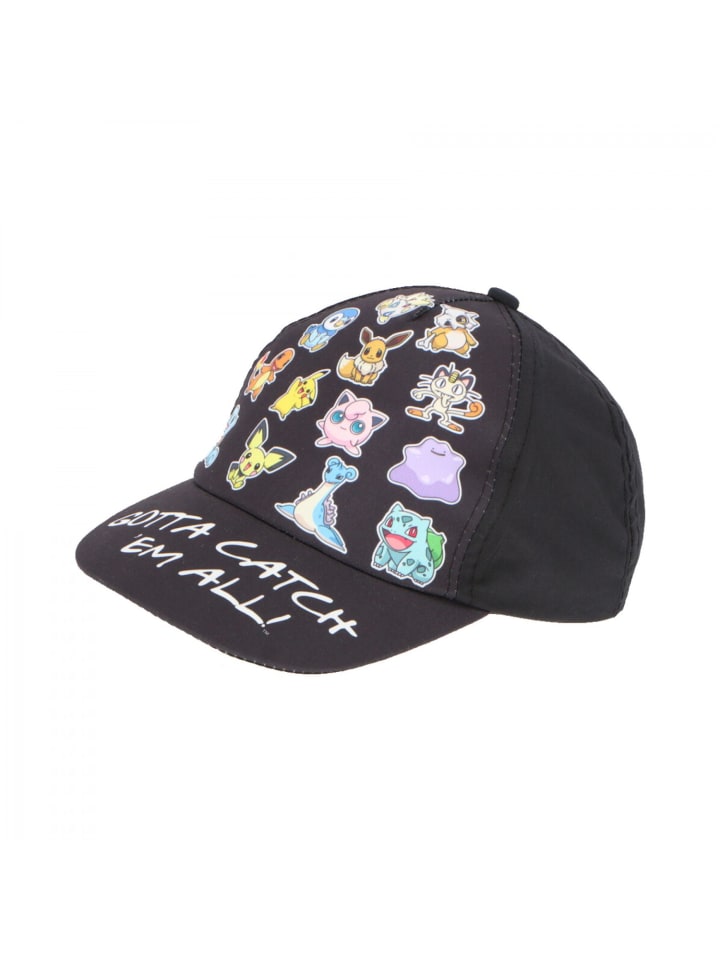 Pokémon Kinderkappe Cap Kopfbedeckung Stilvoller Sonnenschutz in Schwarz günstig kaufen