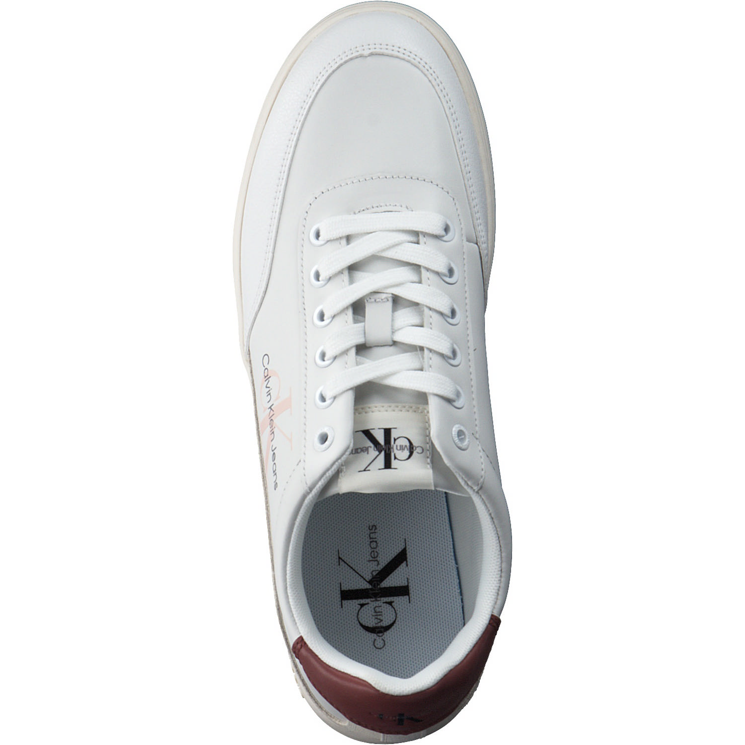 Calvin Klein YW0YW00699, Sneakers Low, Damen, White/Terracotta