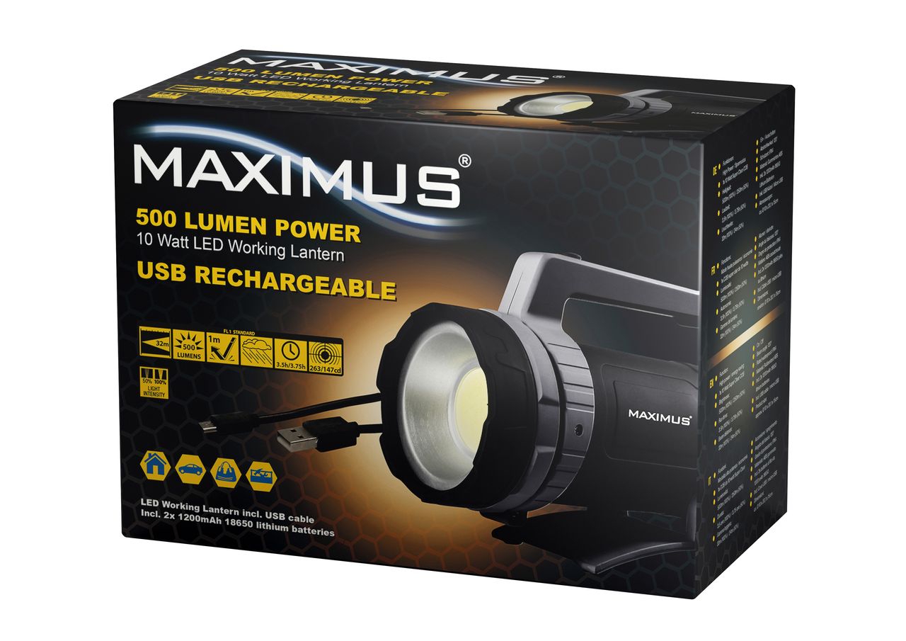 Maximus Akku-LED-Handscheinwerfer