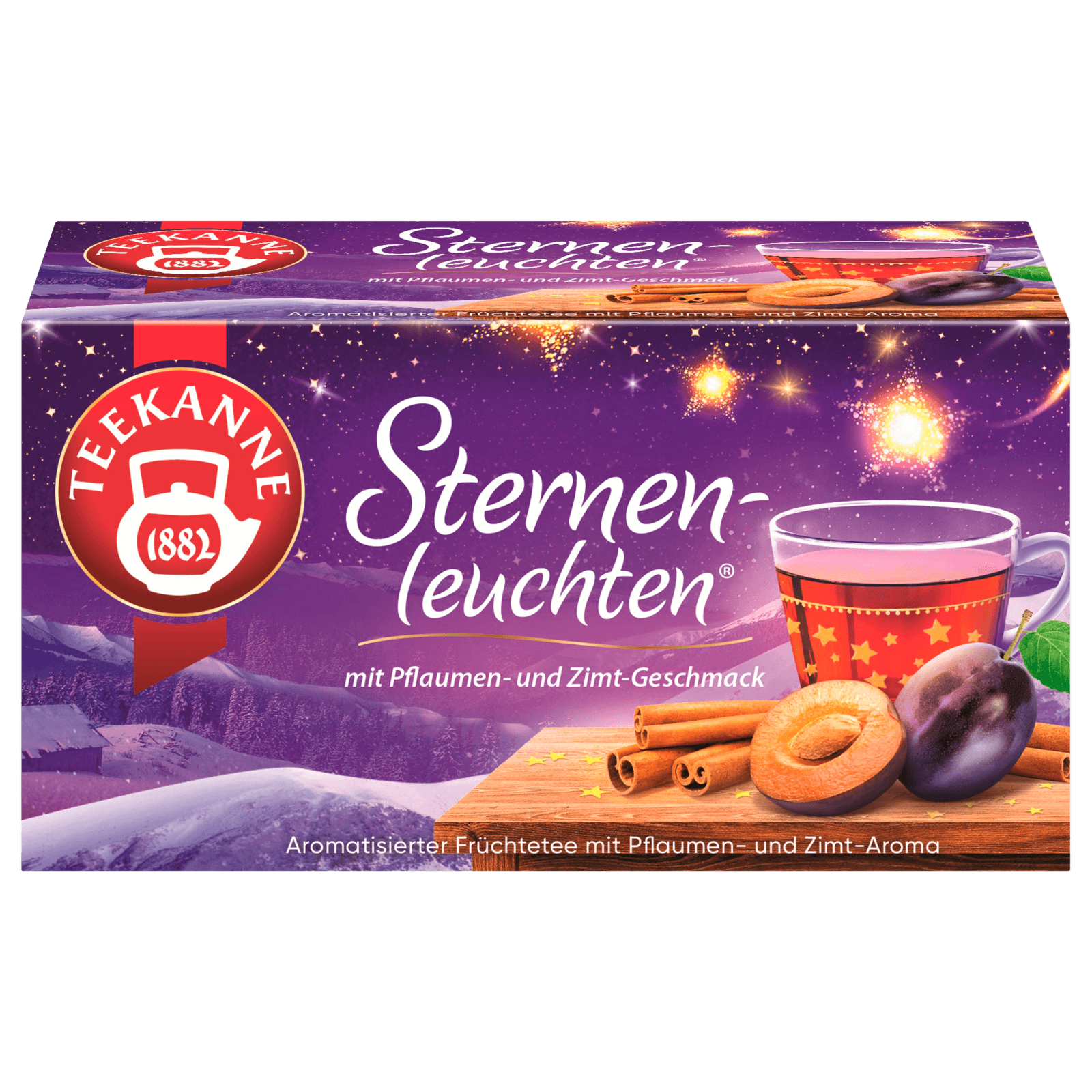 Teekanne Früchtetee Sternenleuchten 20 Beutel 50g