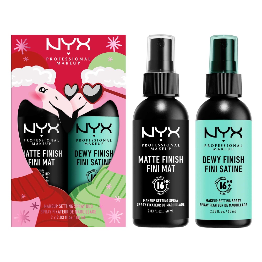 NYX Professional Makeup Duo spray fixateur mat & satiné Fixateur de maquillage