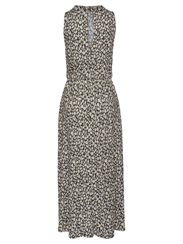 LASCANA Jerseykleid in schwarz-beige-bedruckt günstig kaufen
