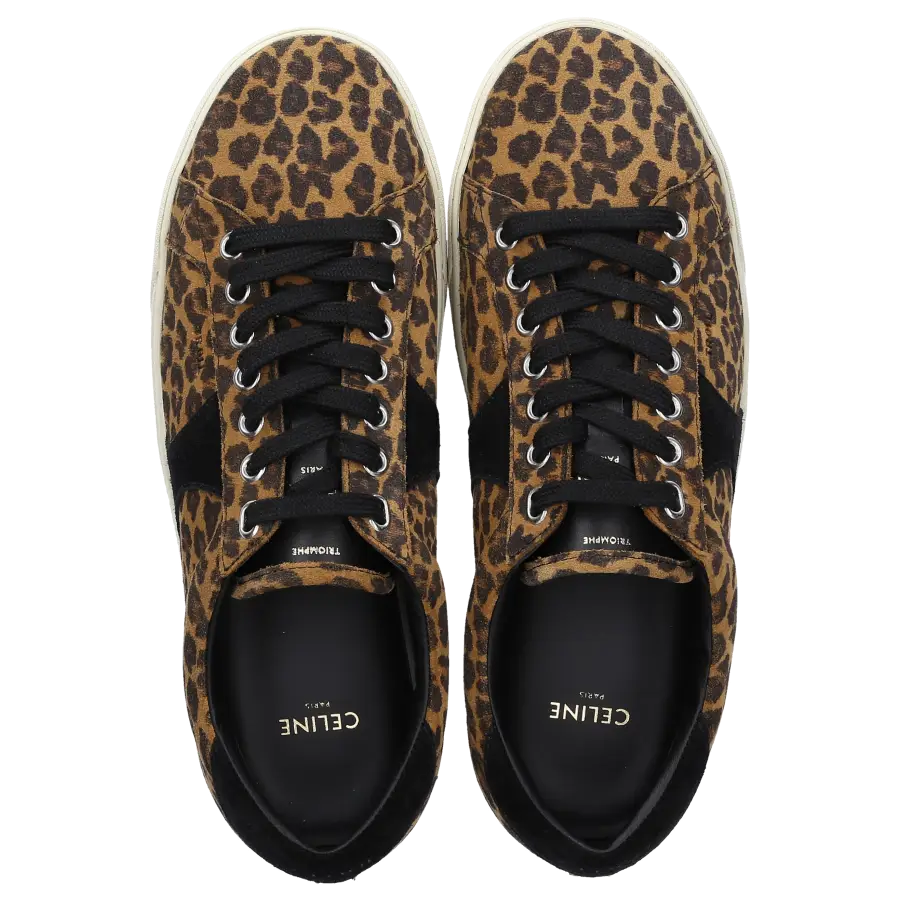 Celine - Sneaker low TROLL Veloursleder Leo Print leopard - braun