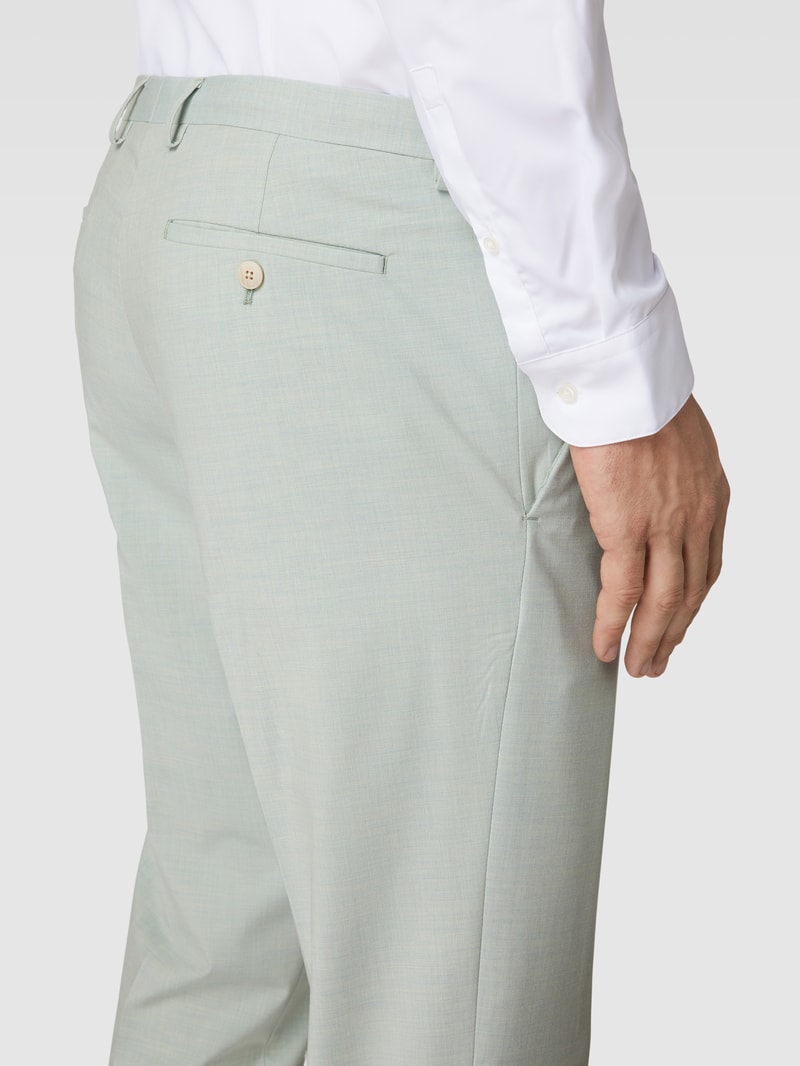 Stoffhose mit Eingrifftaschen in türkis