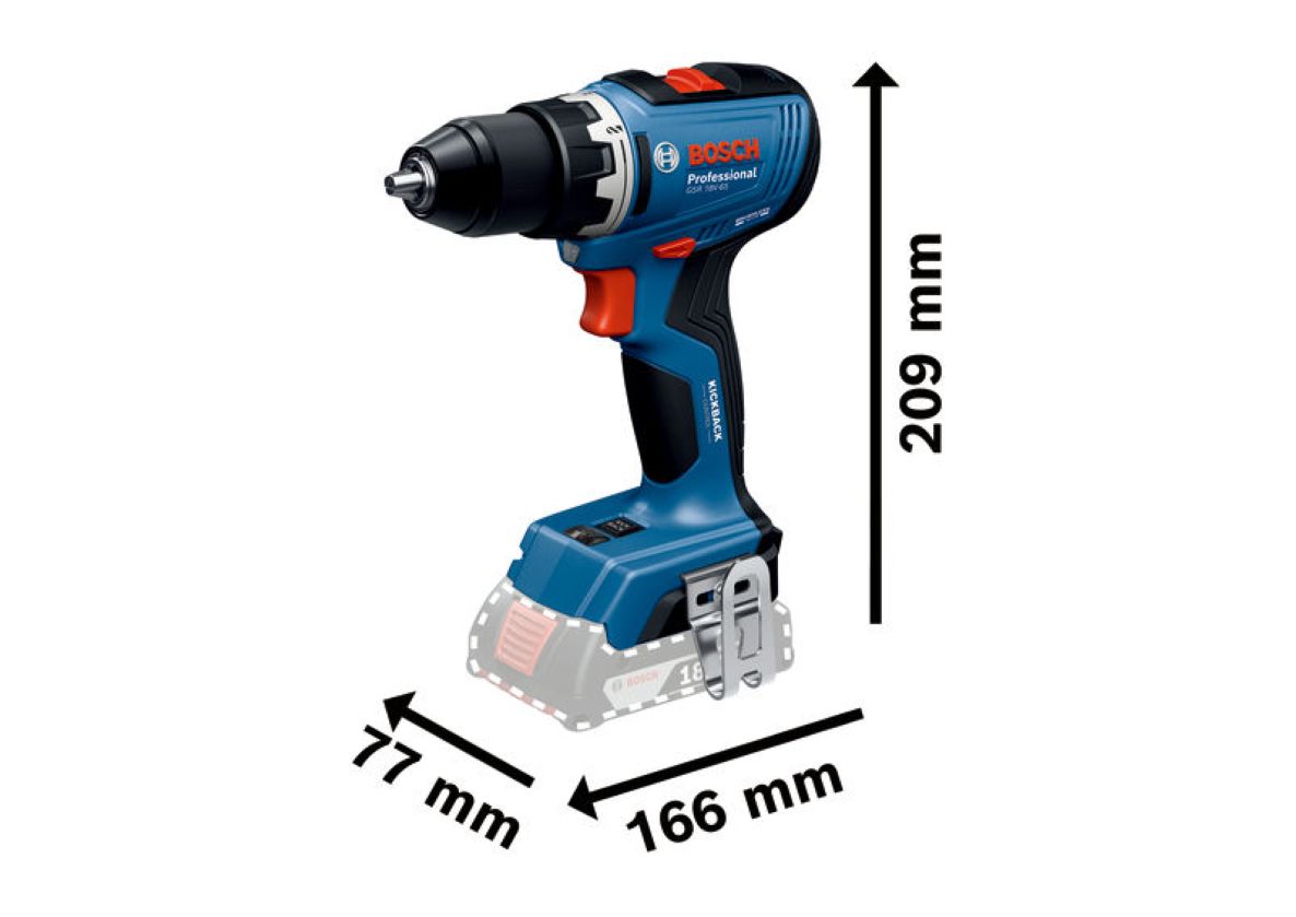 Trusă scule fără fir Bosch Blue 0615A50094, 3 mașini, 18V, 2x 18V 4.0Ah și încărcător GAL 18V-40 în geantă de scule
