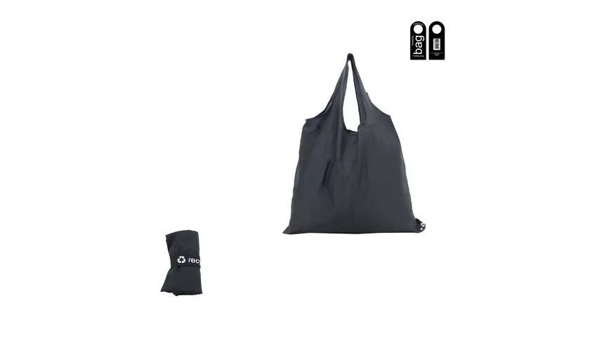 Antonio Recycling Faltbare Shopping Tasche Black Edition