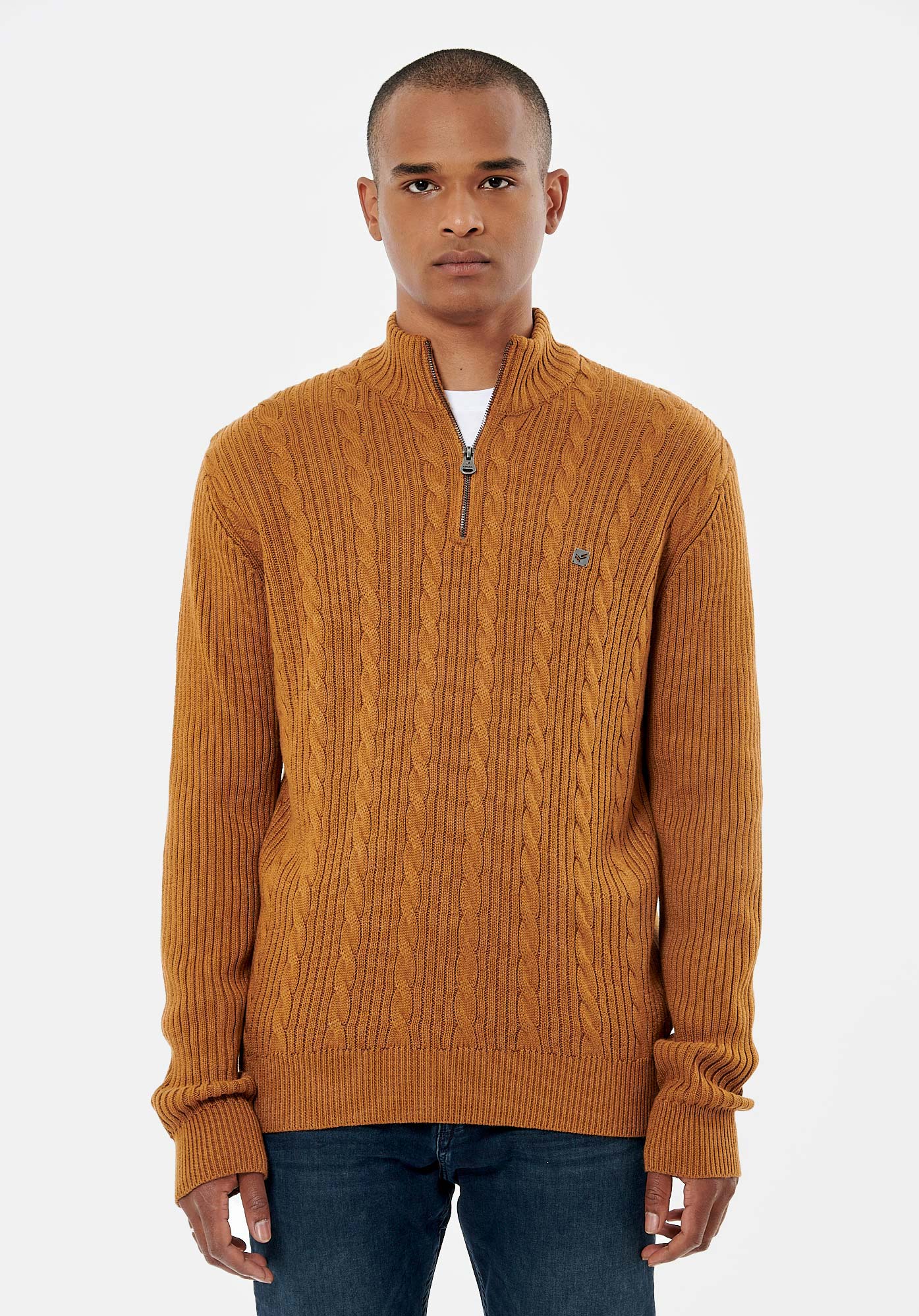 VOREX  Pull marron homme