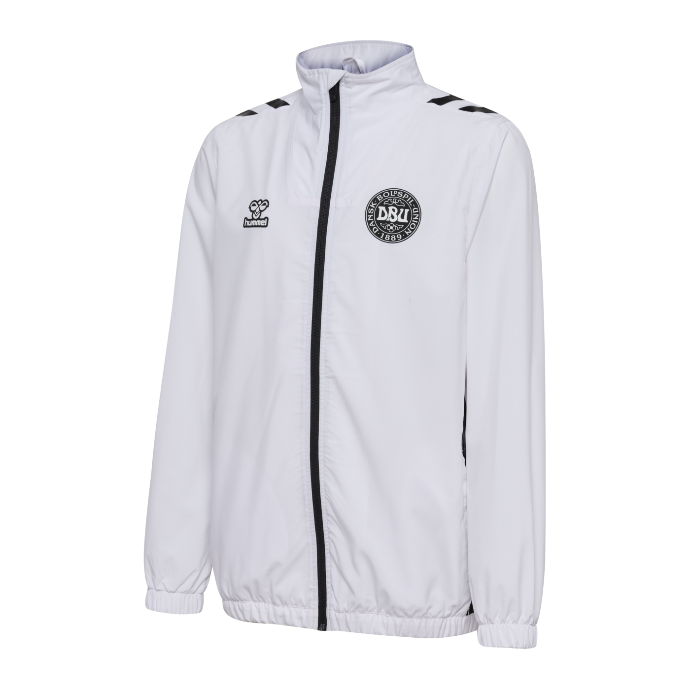 Hummel Dänemark Prematch Jacke EM 2024 Kids Weiss F9001