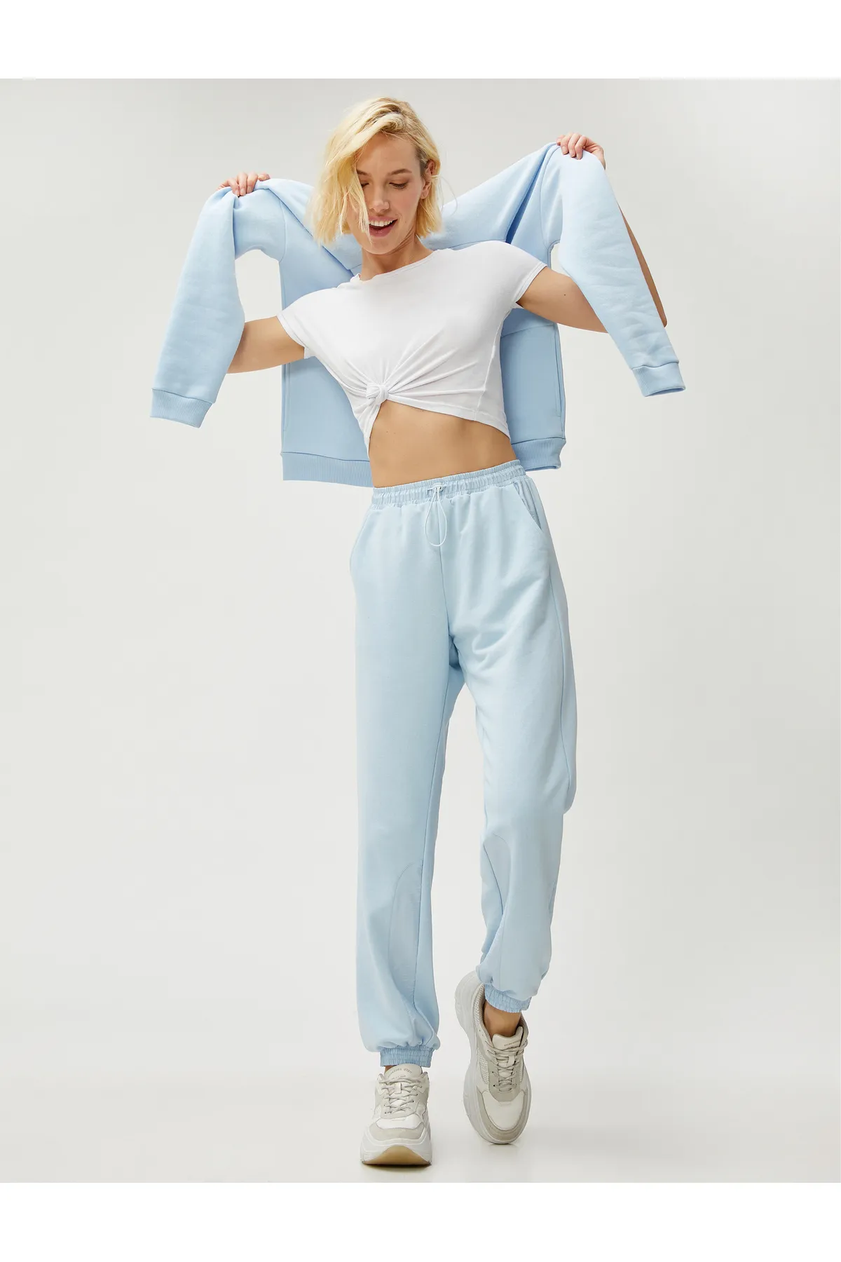 Koton  Jogger-Jogginghose mit elastischem Taschenbund