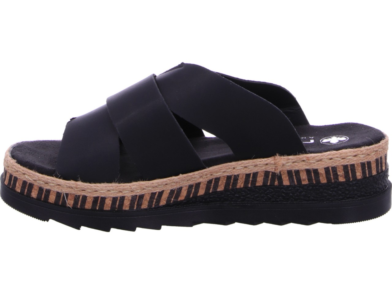 RIEKER Klassische Sandalen schwarz