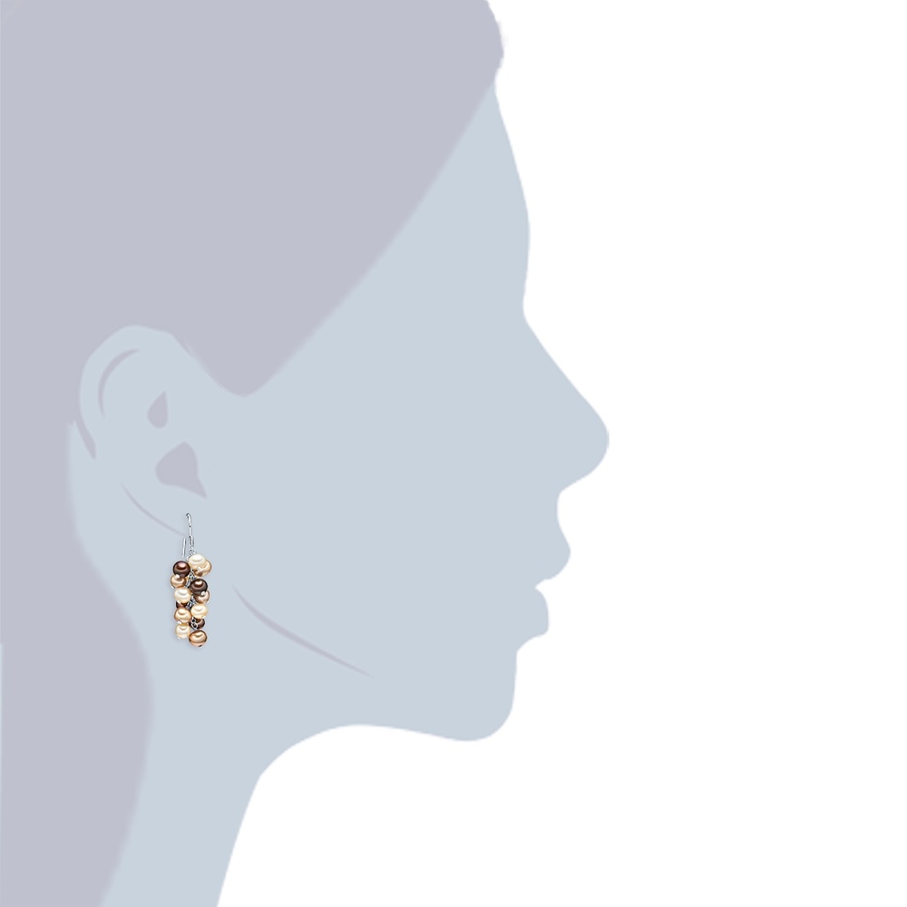 Valero Pearls Boucles d'oreille en perle Perle de culture d'eau douce Perle de culture d'eau do Boucles d'oreilles