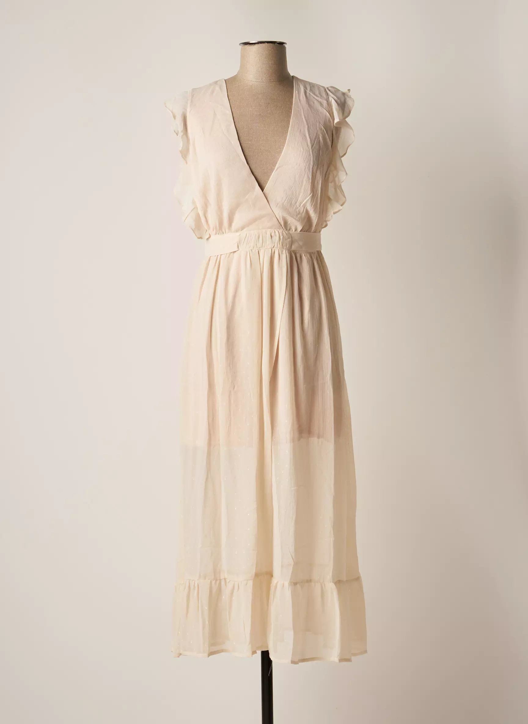 Calie Robes Longues Femme couleur beige
