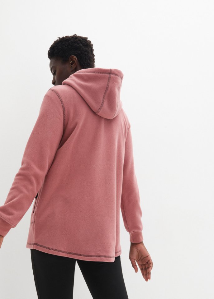 Fleecejacke, extralang