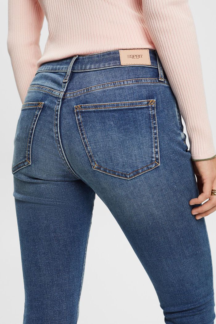 Skinny Jeans mit mittlerer Bundhöhe