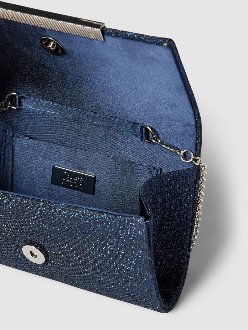 Handtasche mit Effektgarn in marineblau meliert