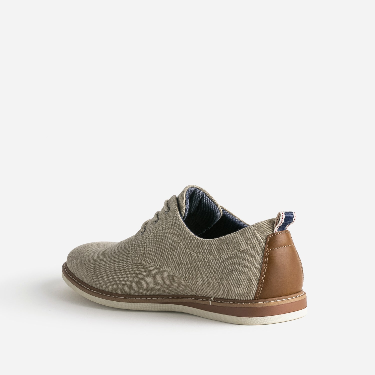 Derby beige chiné en textile