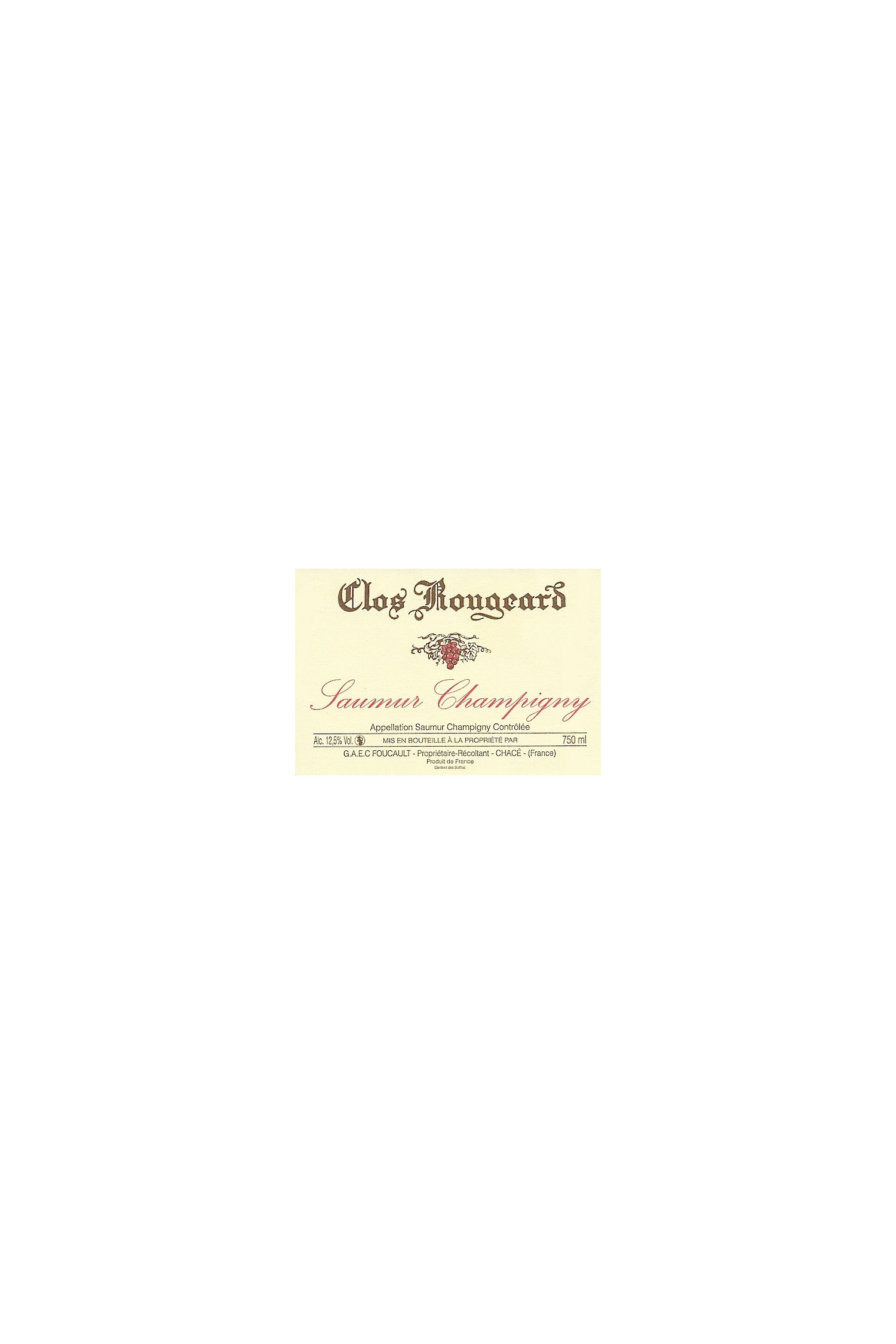 Clos Rougeard, Le Clos 2008, Saumur Champigny