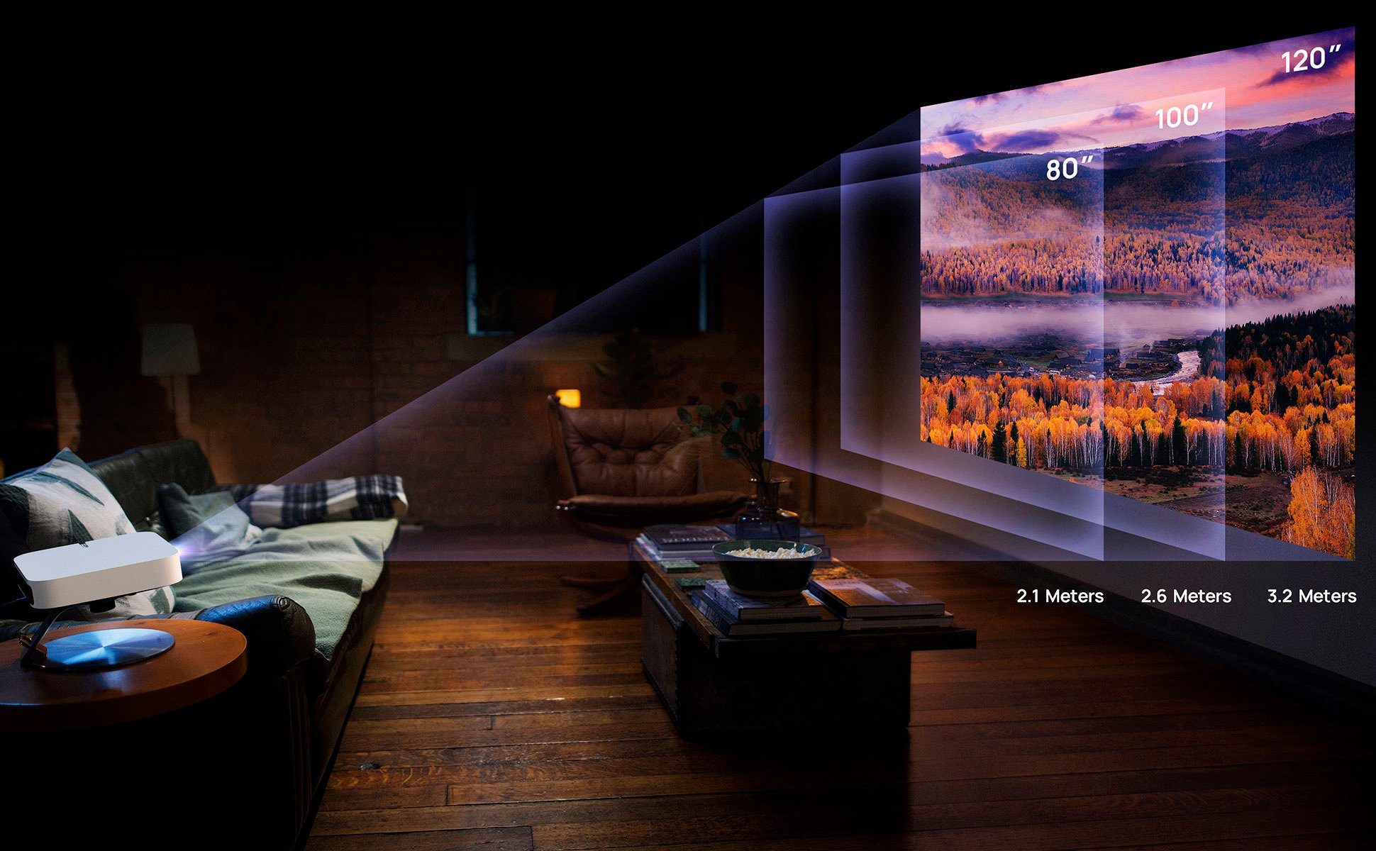 XGIMI Elfin Beamer (800 lm, 1920 x 1080 px, Smart Beamer, FullHD, 800 ANSI-Lumen, auto. Keystone)