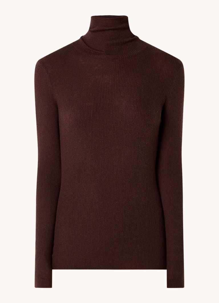 Maje dolcevita in pregiata maglia di misto seta