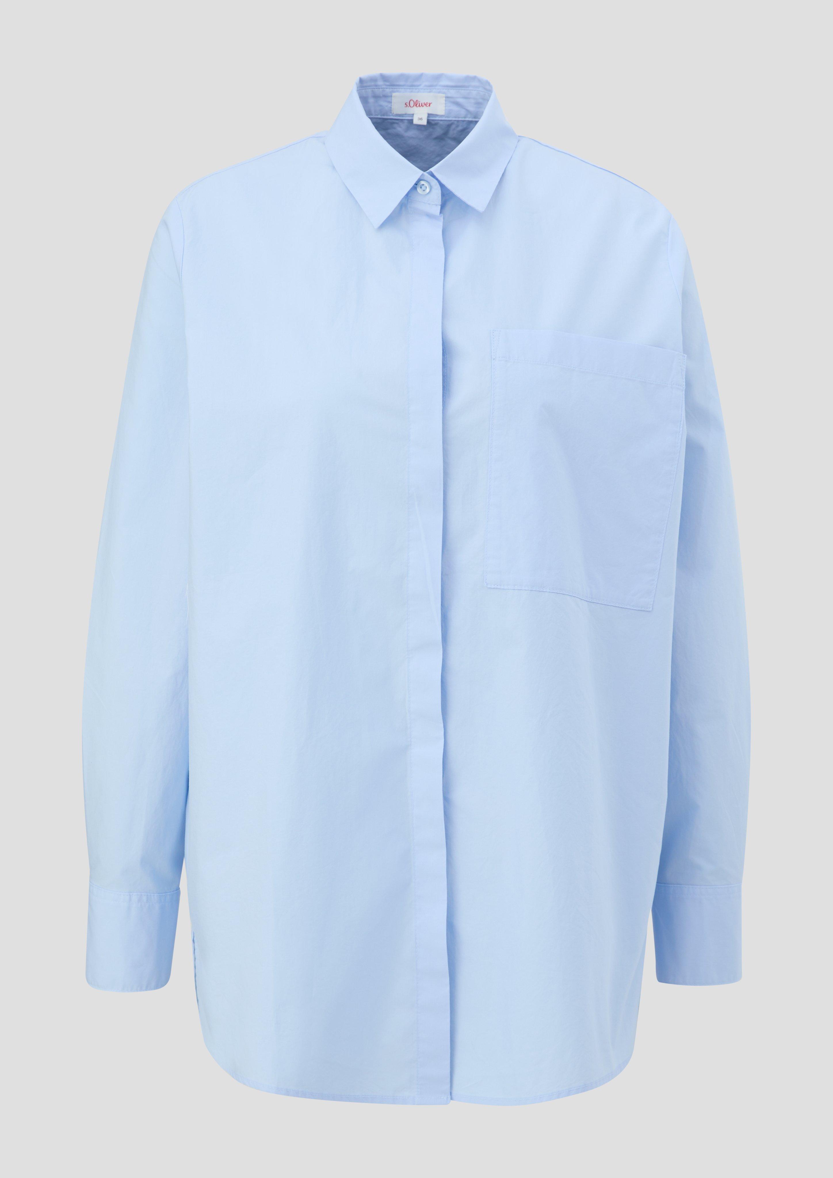 Baumwollbluse mit verlängertem Rückensaum  2139908-5061