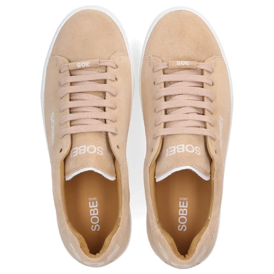305 SOBE - Sneaker low MIAMI Veloursleder - beige