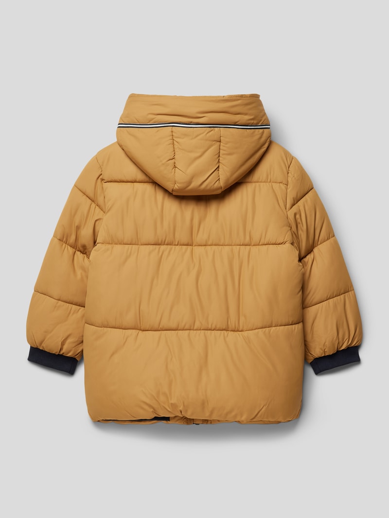 Steppjacke mit Kontrastbesatz in camel