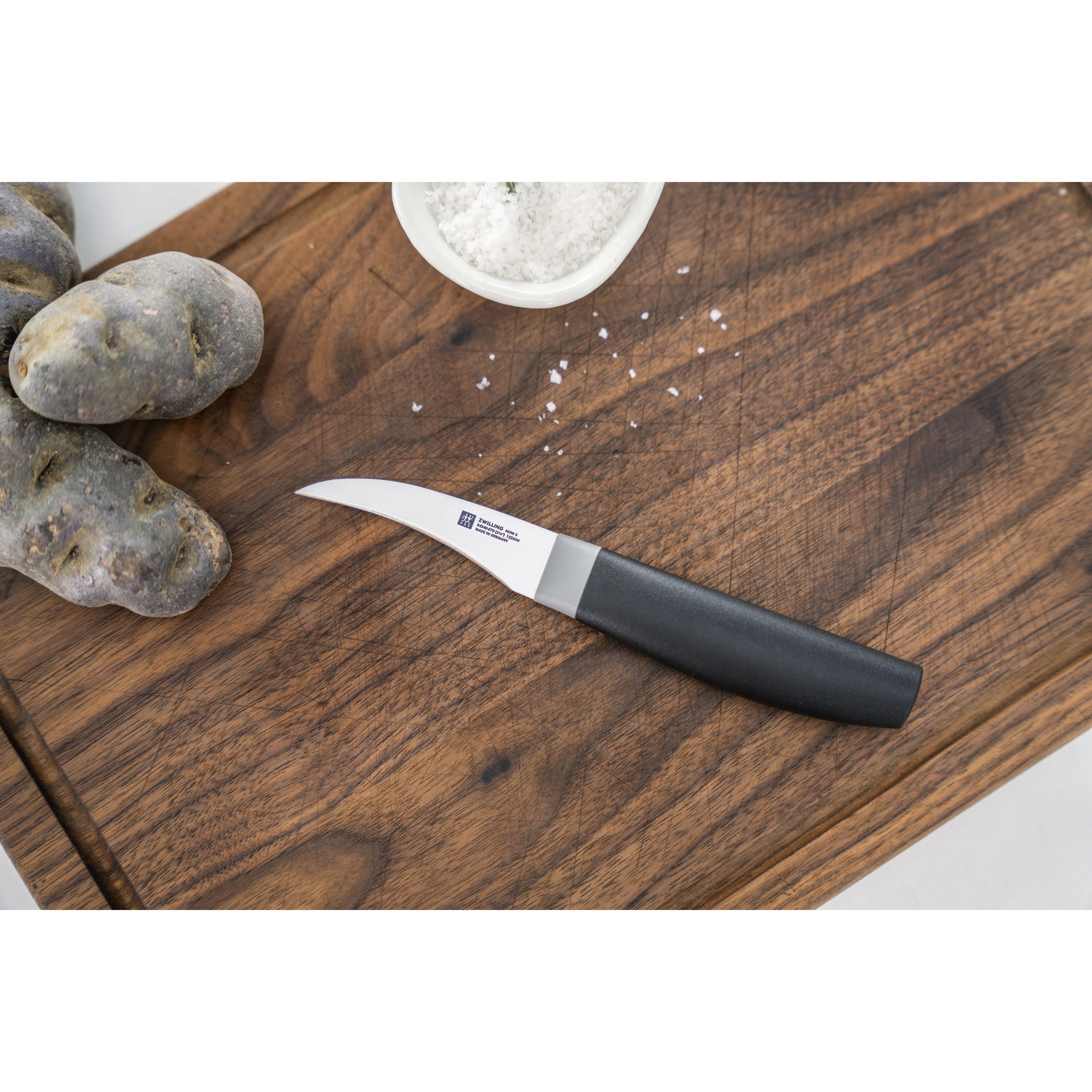 Schälmesser 7 cm, Schwarz