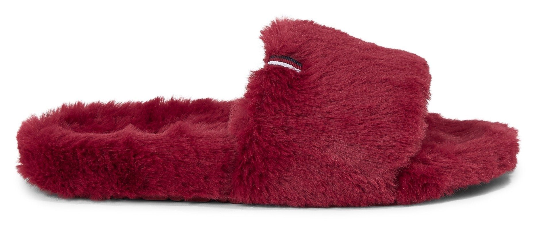 Tommy Hilfiger FUR HOME SLIPPER SLIDE Plüsch Hausschuhe zum Wohlfühlen