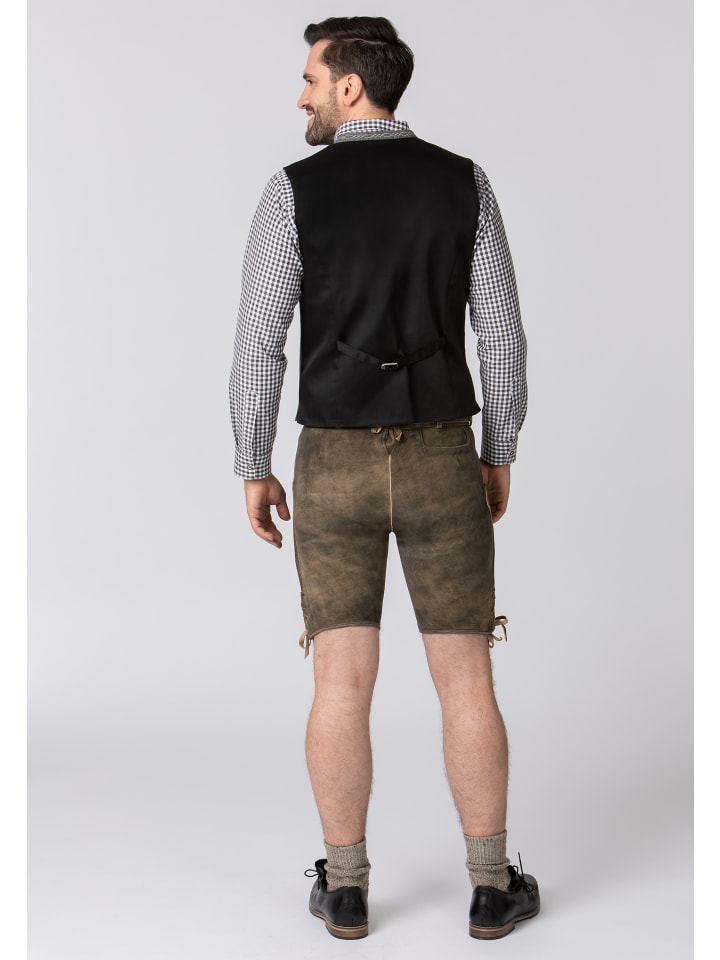 Stockerpoint Stockerpoint Trachtenlederhose Edgar in kiesel gespeckt-schwarz günstig kaufen
