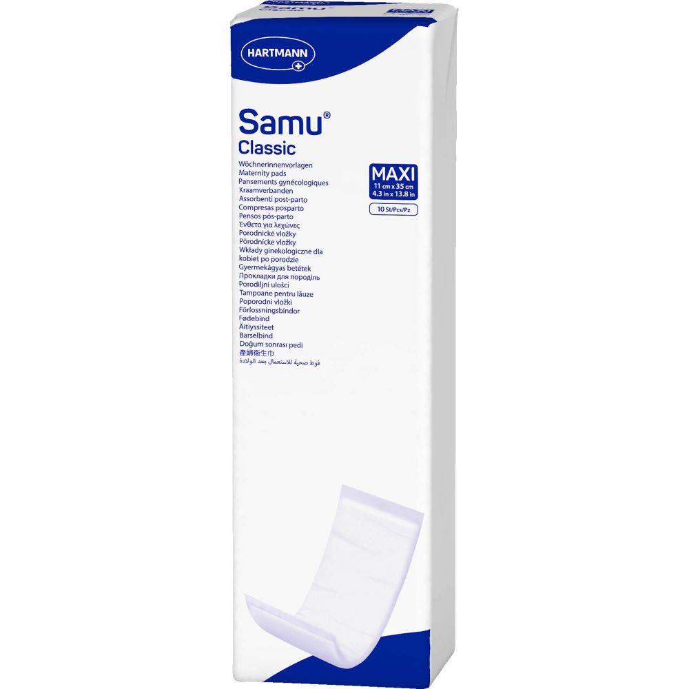 SAMU Wöchnerinnen Vorlagen Classic maxi 11x35 cm