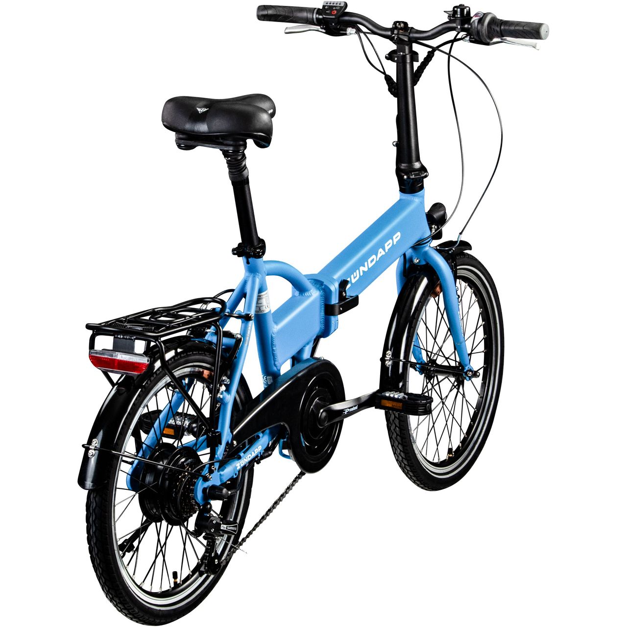 Zündapp Z101 20 Zoll Elektro Klapprad für Erwachsene 150 - 180 cm 6 Gang E Klappfahrrad E Bike Faltrad