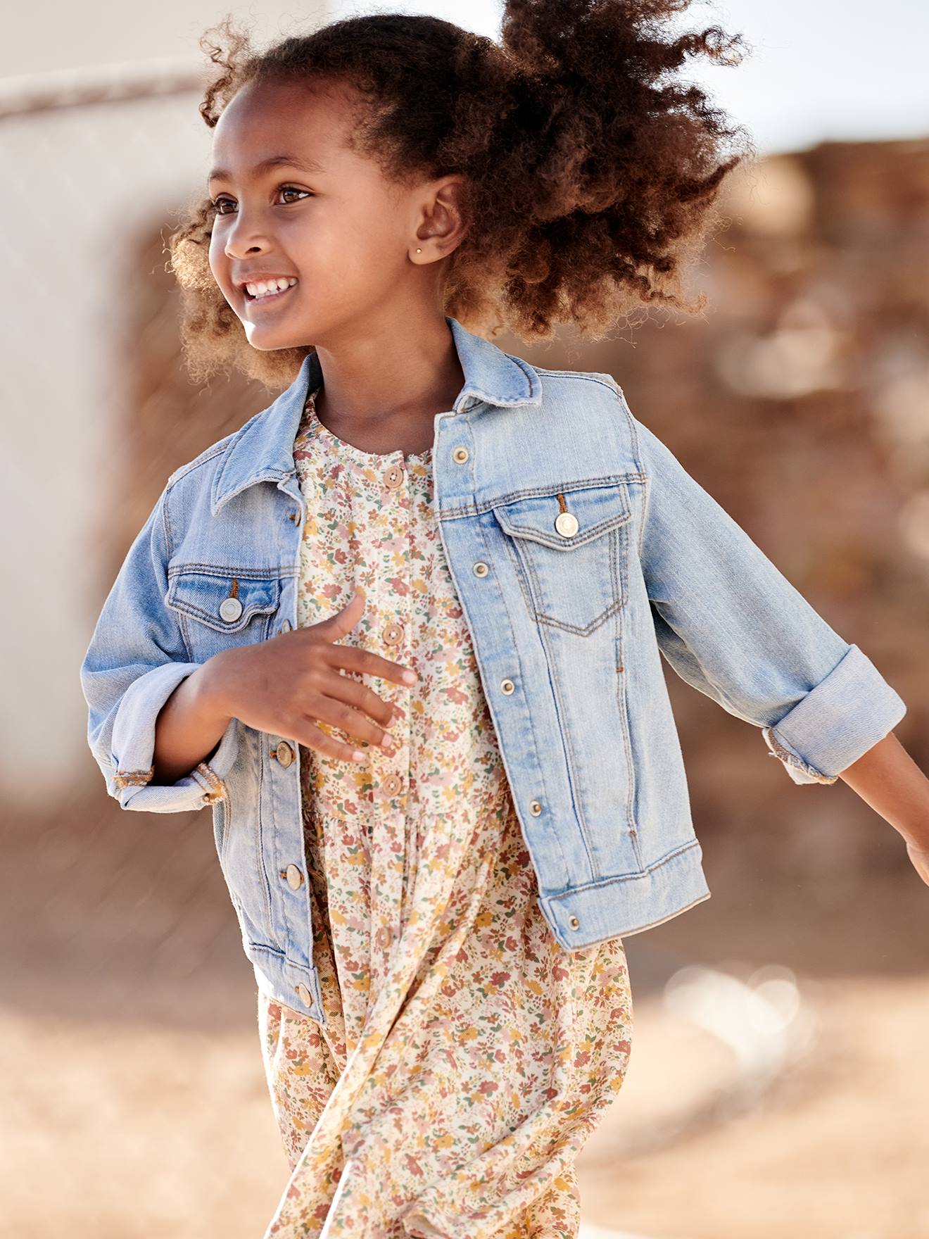 Veste en jean personnalisable fille double stone