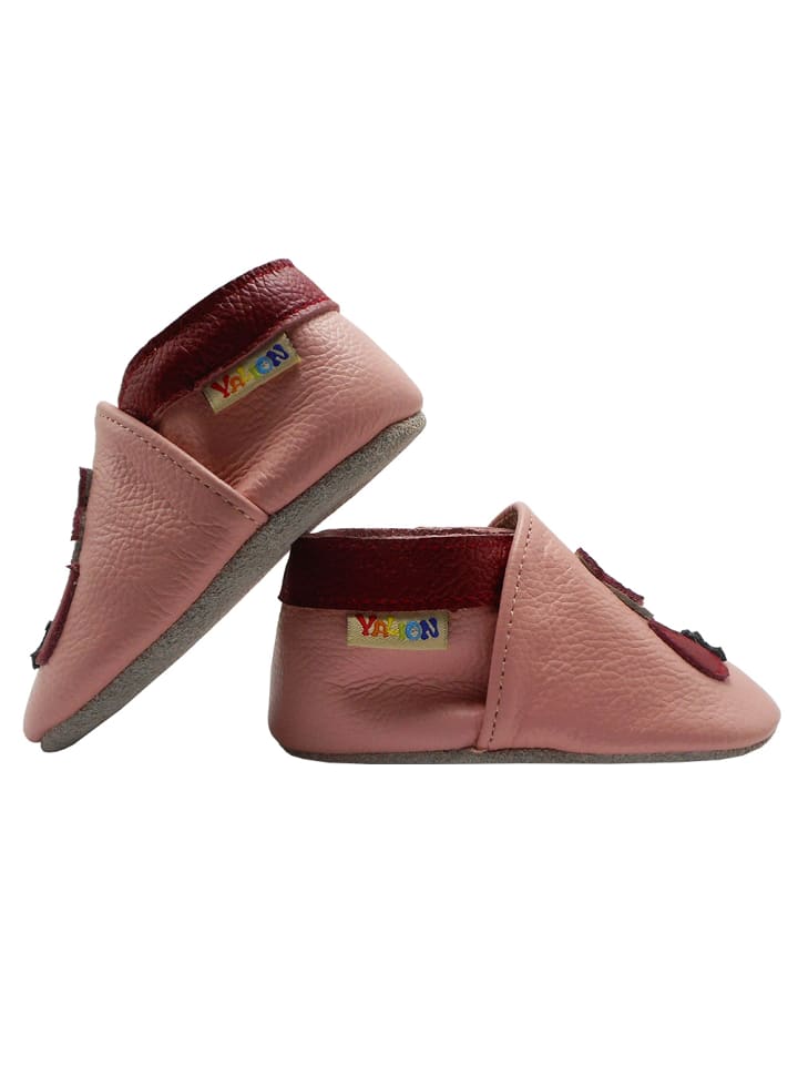 Yalion Leder-Krabbelschuhe 