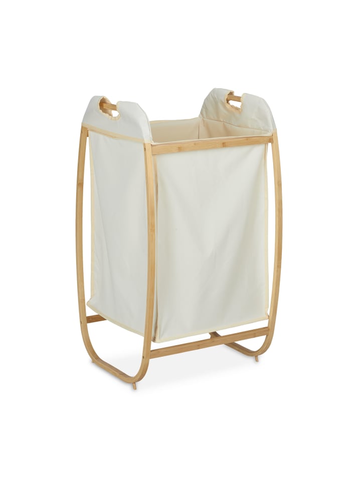 relaxdays Wäschekorb in Natur/Beige - (B)44 x (H)80 x (T)43 cm günstig kaufen onesize