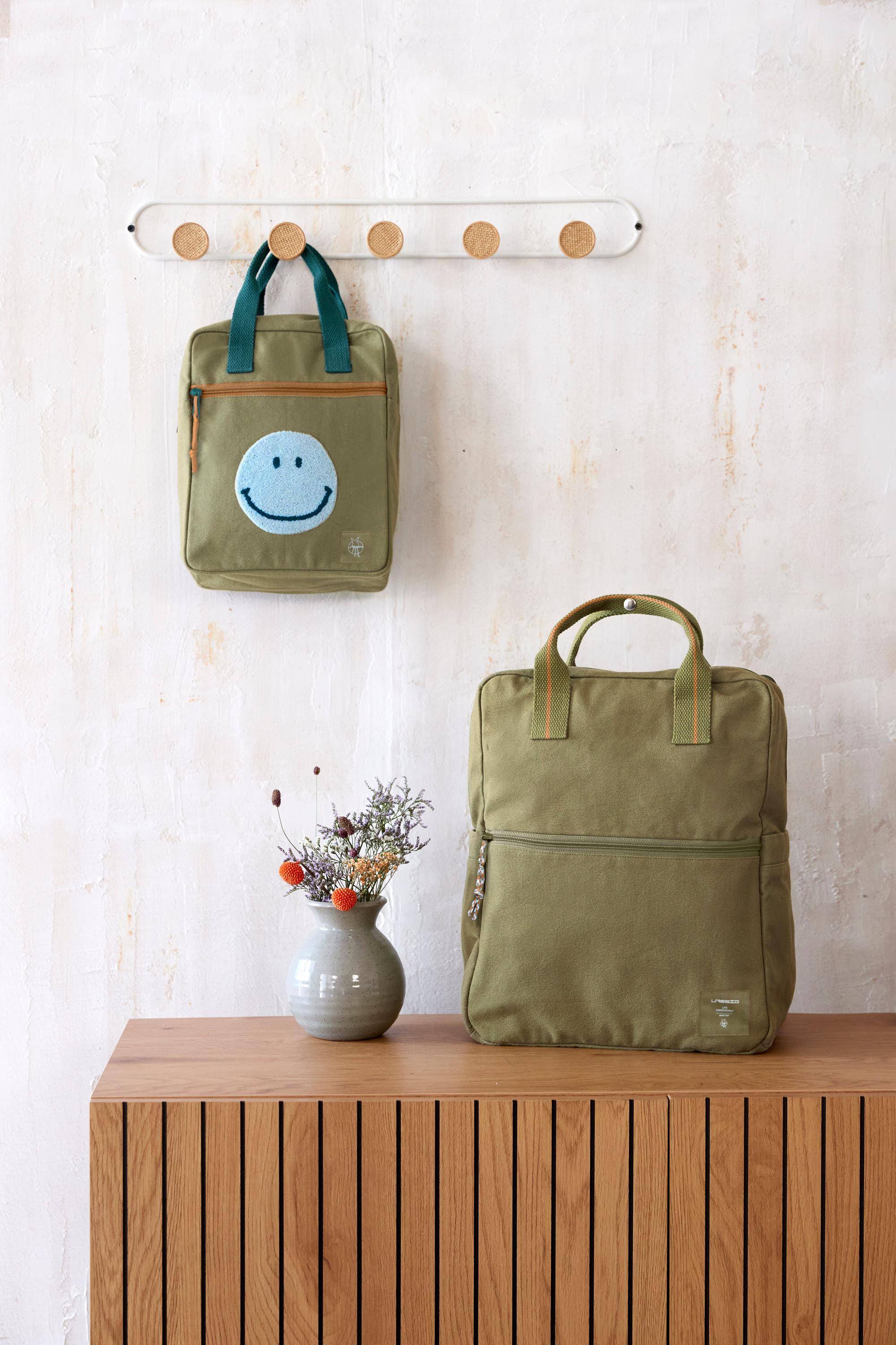 Wickelrucksack Square Little One & Me - Big, Oliv