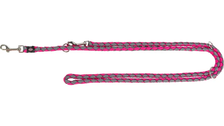 Trixie Cavo V Leine fuchsia-graphit L - XL 2 m / 18 mm Hundeleine